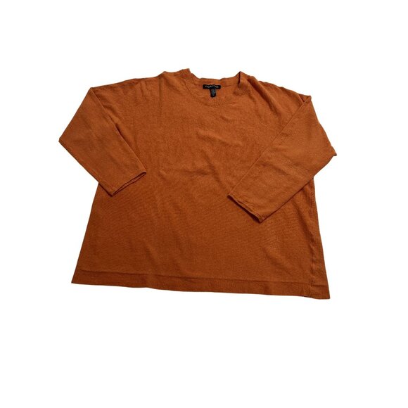 Eileen Fisher Crewneck Sweater in Orange